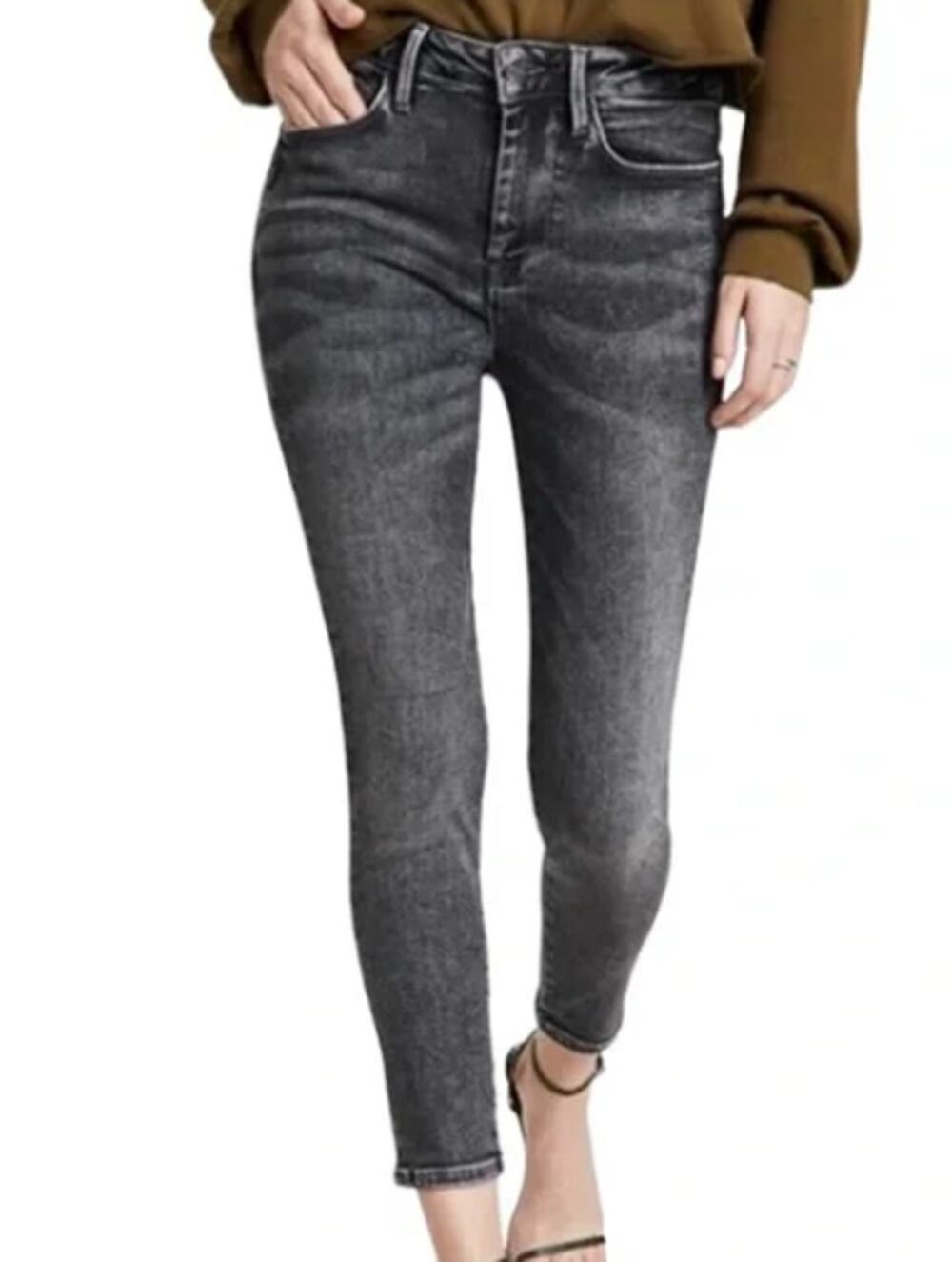 Frame Denim Women's Grey Le One Skinny Jeans Size 2